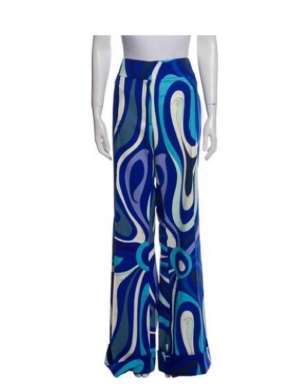 Emilio Pucci Pants in Blue Tones